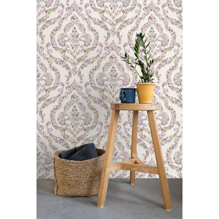 Papel pintado damasco moderno estilo inglés - Spring hall 679520