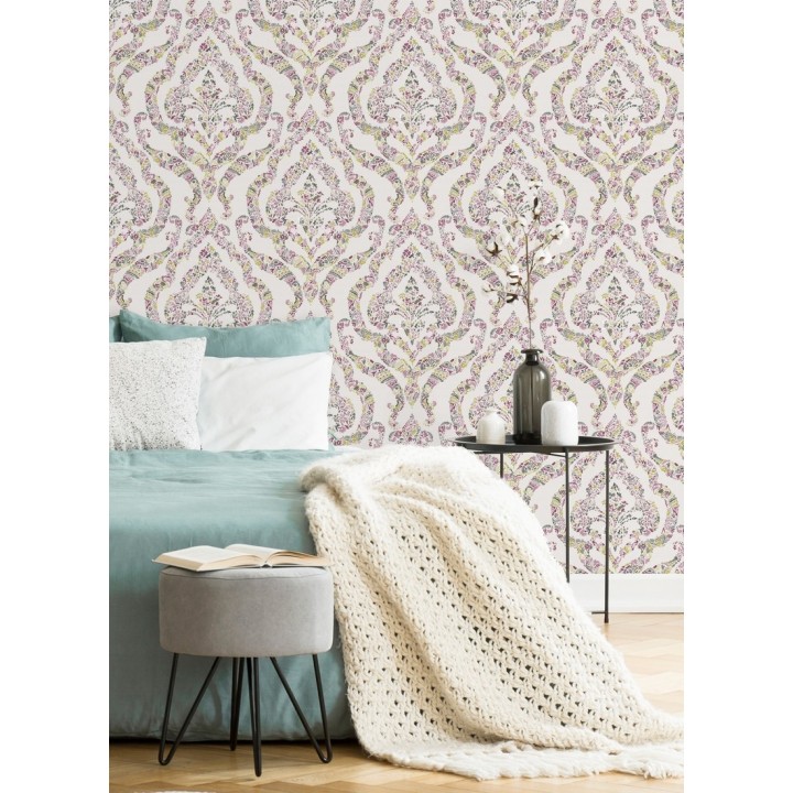 Papel pintado damasco moderno estilo inglés - Spring hall 679520