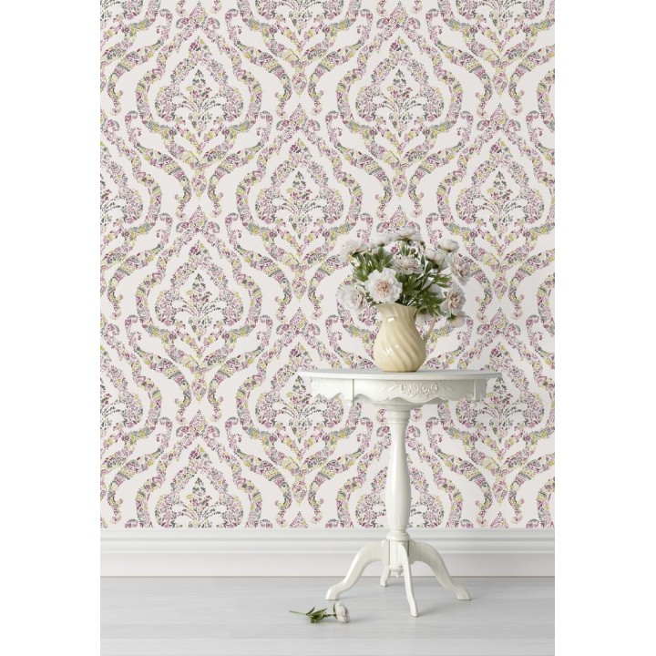 Papel pintado damasco moderno estilo inglés - Spring hall 679520