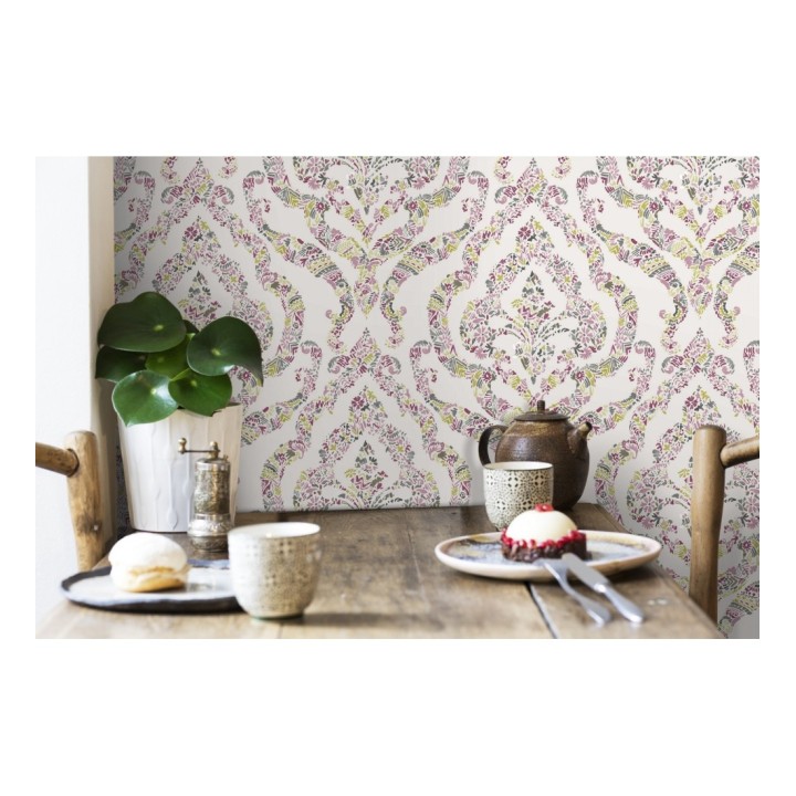 Papel pintado damasco moderno estilo inglés - Spring hall 679520