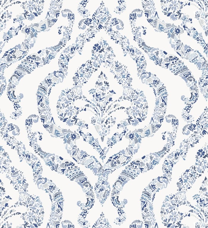 Papel pintado damasco moderno estilo inglés - Spring hall 679521