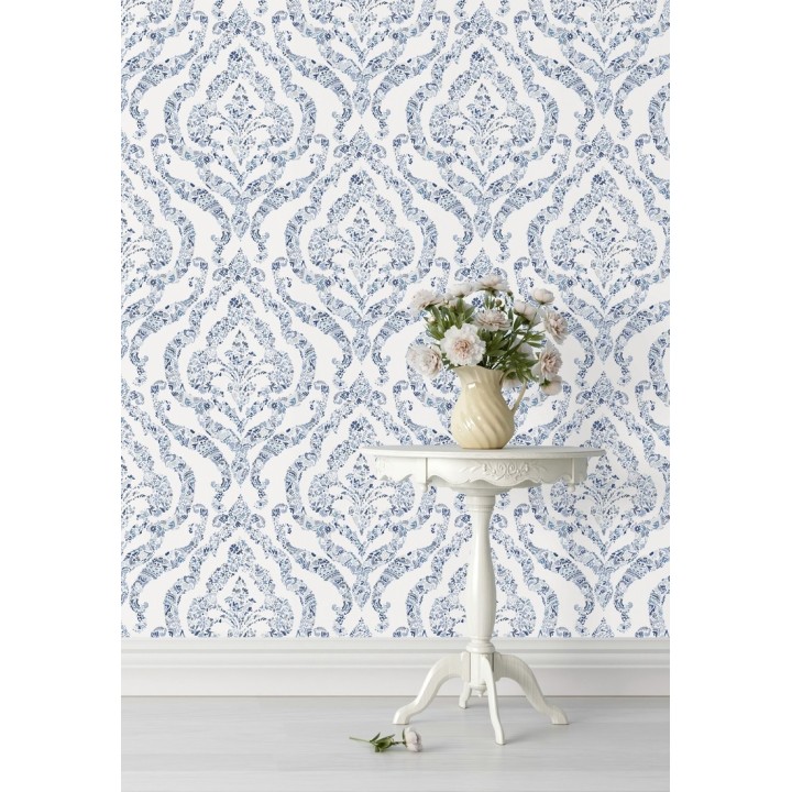 Papel pintado damasco moderno estilo inglés - Spring hall 679521