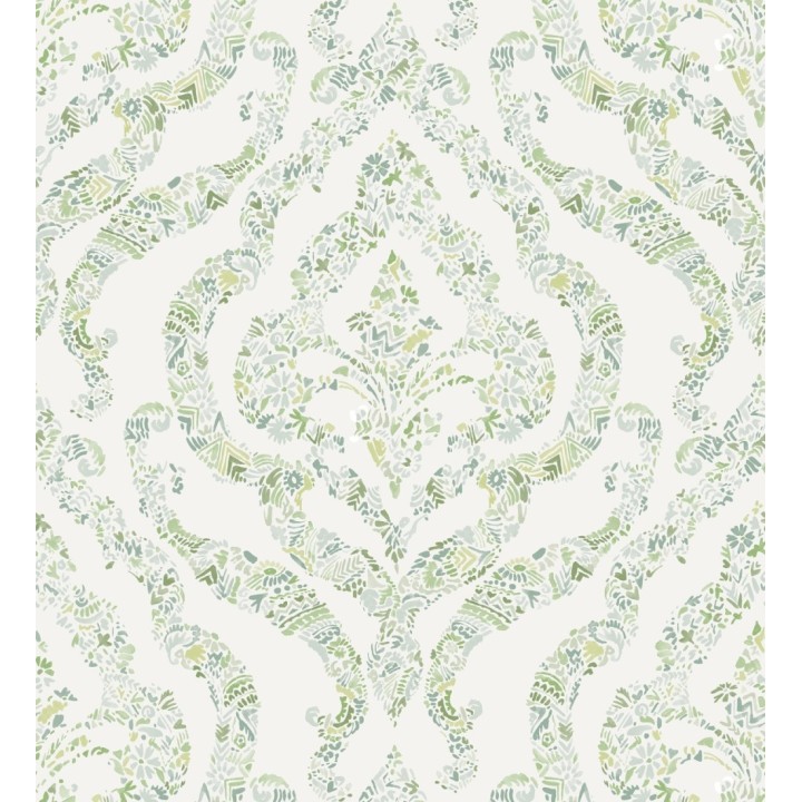 Papel pintado damasco moderno estilo inglés - Spring hall 679522