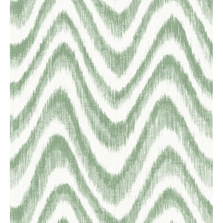 Papel pintado de ondas con degradados verde tropical - Aloha 679524