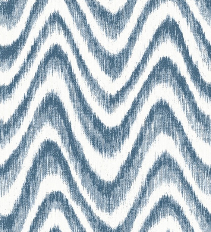Papel pintado de ondas con degradados azul tropical - Aloha 679526
