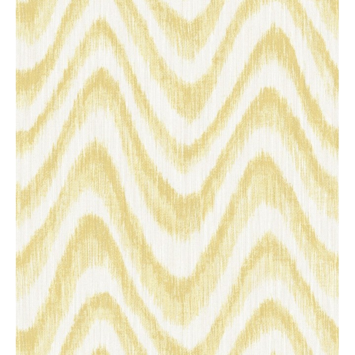 Papel pintado de ondas con degradados amarillo tropical - Aloha 679527