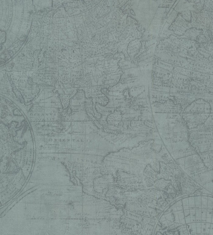 Papel pintado mapa cartográfico vintage - Esquivel 7402