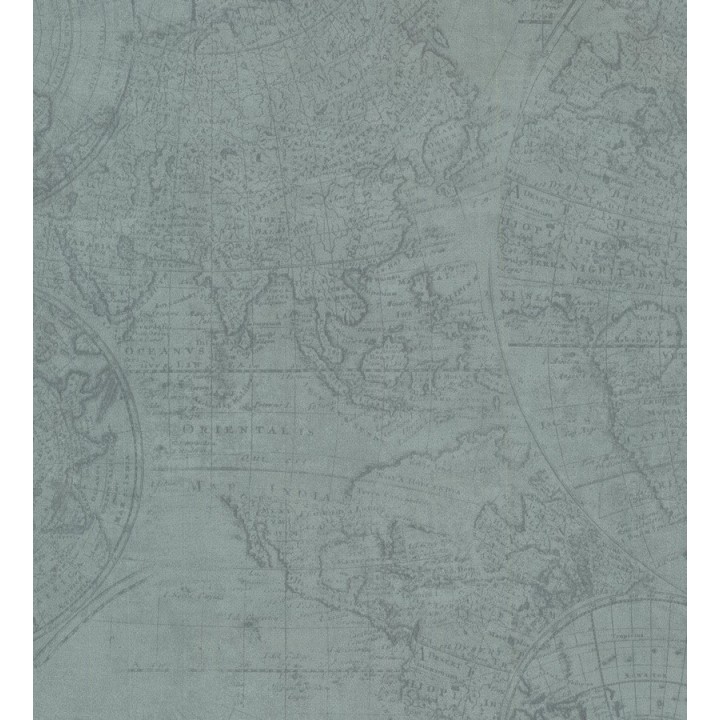 Papel pintado mapa cartográfico vintage - Esquivel 7402
