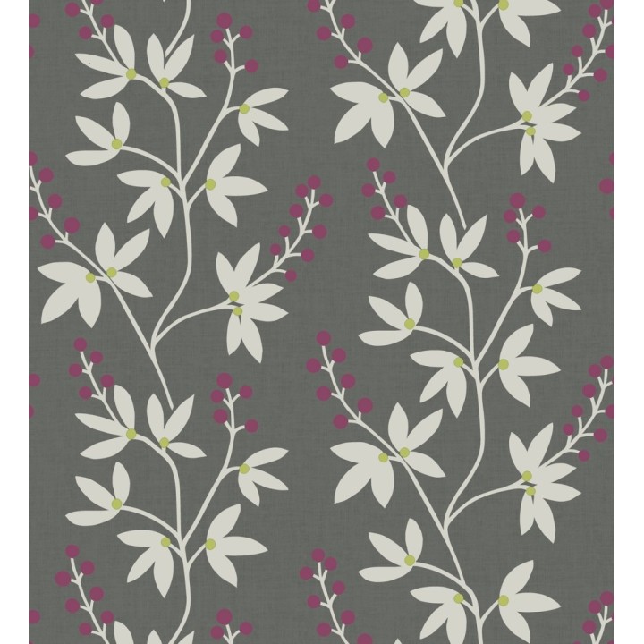 Papel pintado flores y ramas estilo nórdico - Dover Garden 679557