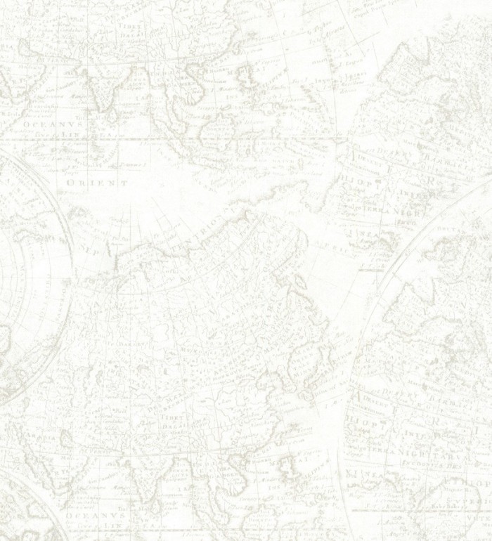 Papel pintado mapa cartográfico vintage - Esquivel 7404