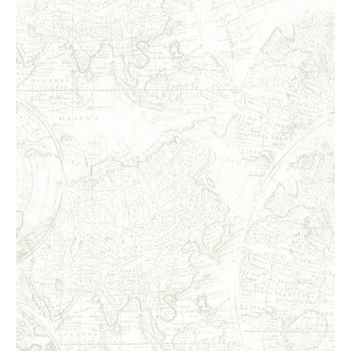 Papel pintado mapa cartográfico vintage - Esquivel 7404