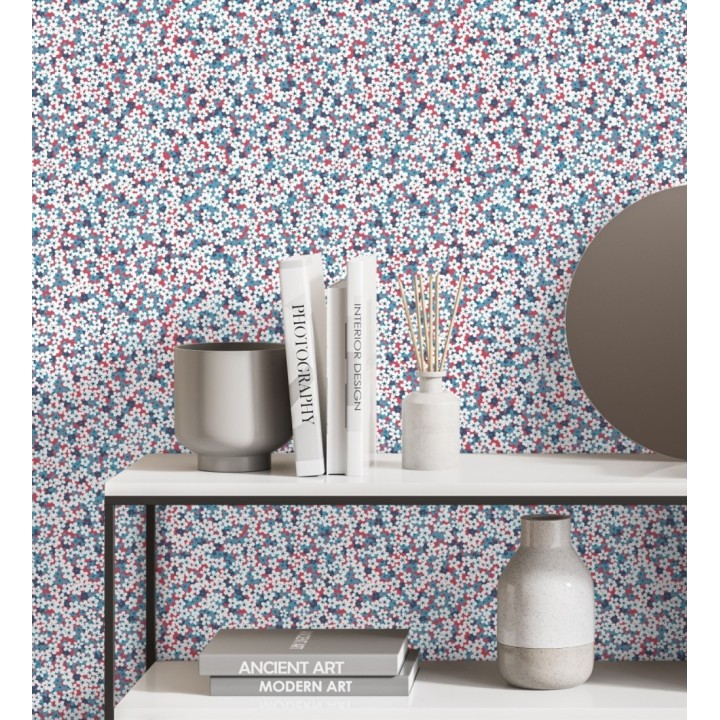 Papel pintado florecitas pequeñas estilo nórdico - Summer Flowers 679561