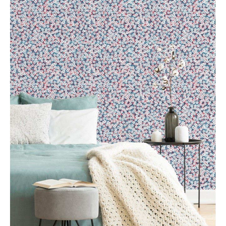Papel pintado florecitas pequeñas estilo nórdico - Summer Flowers 679561