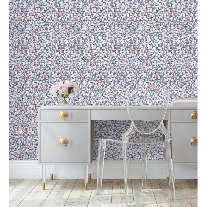 Papel pintado florecitas pequeñas estilo nórdico - Summer Flowers 679561