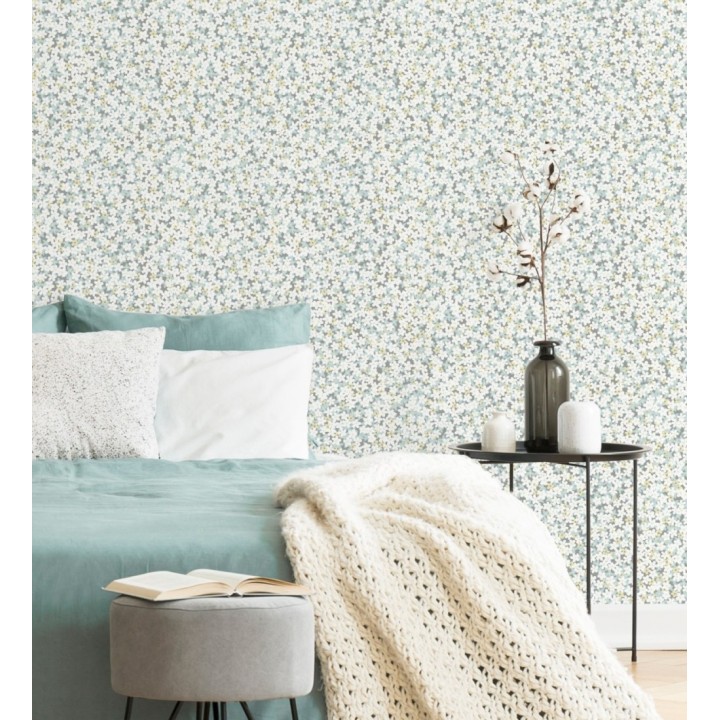 Papel pintado florecitas pequeñas estilo nórdico - Summer Flowers 679562