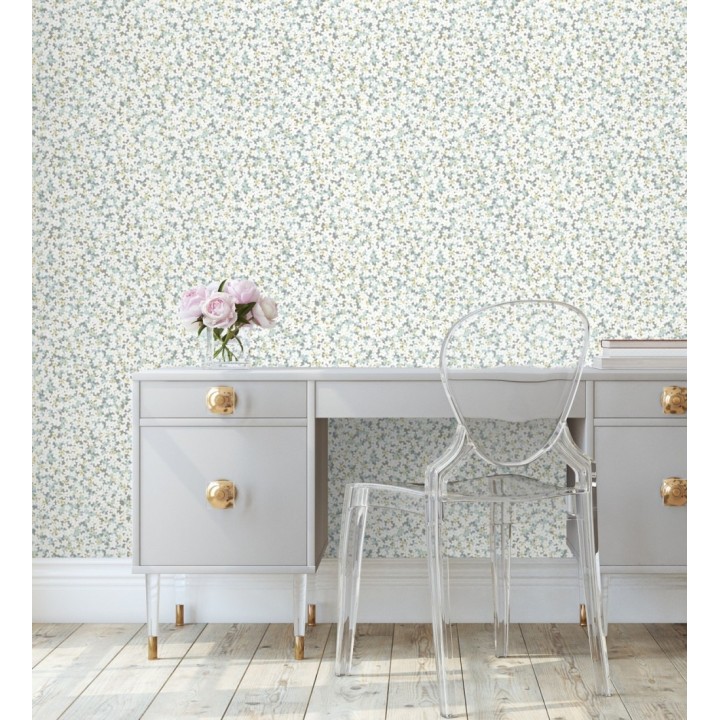 Papel pintado florecitas pequeñas estilo nórdico - Summer Flowers 679562