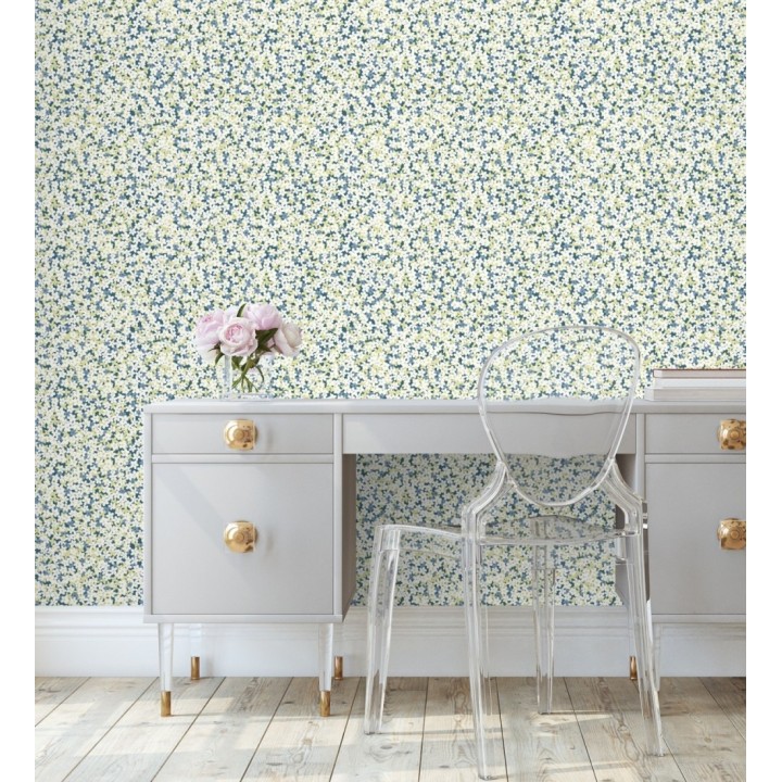 Papel pintado florecitas pequeñas estilo nórdico - Summer Flowers 679563