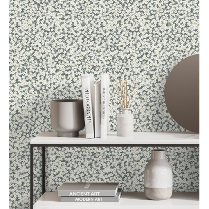 Papel pintado florecitas pequeñas estilo nórdico - Summer Flowers 679565