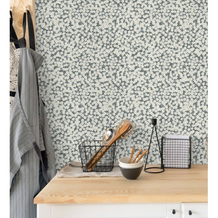 Papel pintado florecitas pequeñas estilo nórdico - Summer Flowers 679565