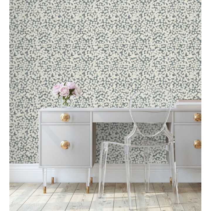 Papel pintado florecitas pequeñas estilo nórdico - Summer Flowers 679565