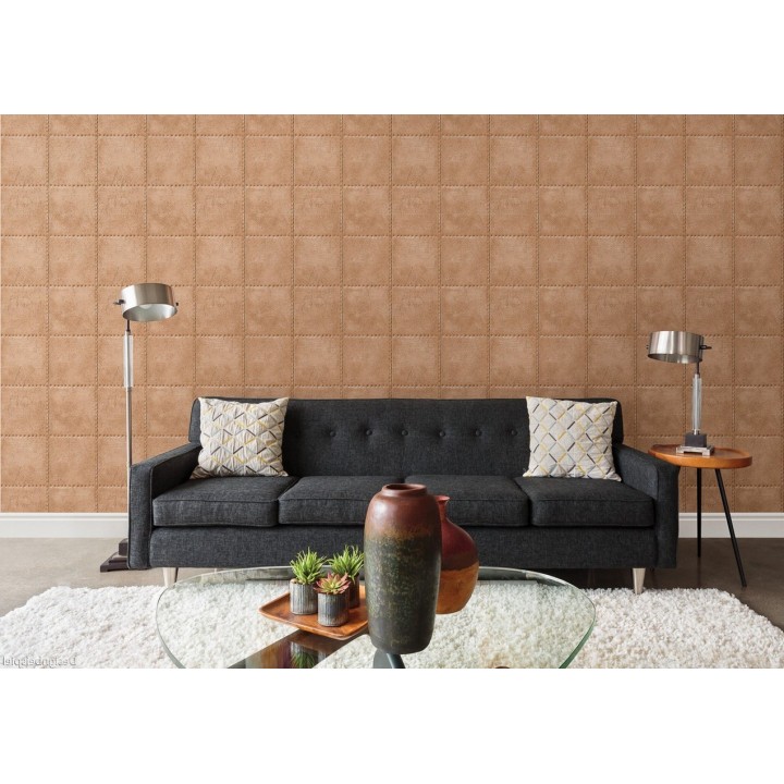 Papel pintado chapa con tachuelas metálicas - Tanit 7416