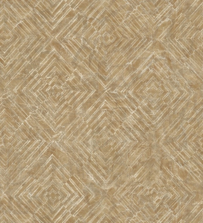 Papel pintado geométrico efecto metálico - Naxos 679583