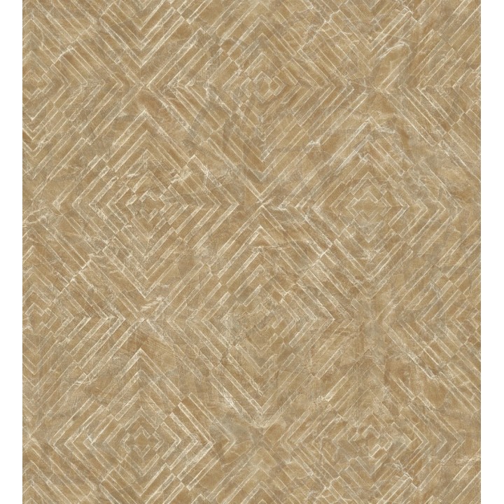 Papel pintado geométrico efecto metálico - Naxos 679583