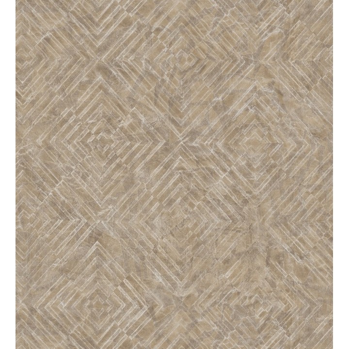 Papel pintado geométrico efecto metálico - Naxos 679585