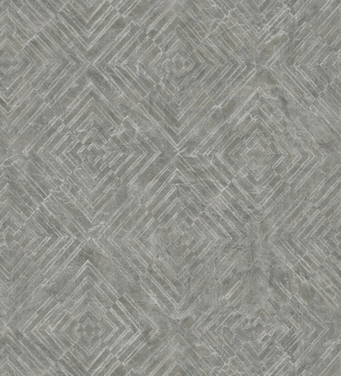 Papel pintado geométrico efecto metálico - Naxos 679586