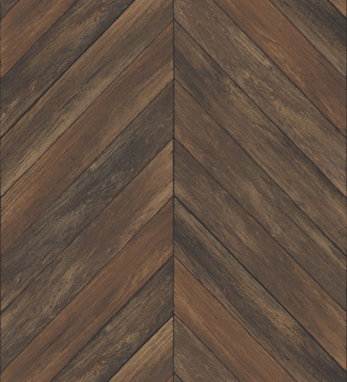 Papel pintado listones de madera formando espigas - Porto Mendes 679590