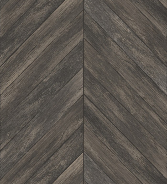 Papel pintado listones de madera formando espigas - Porto Mendes 679591