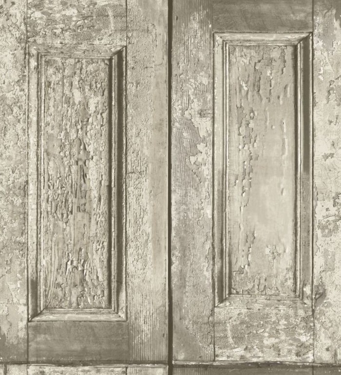 Papel pintado cuarterones beige imitando puertas de madera - Ribamar 8350
