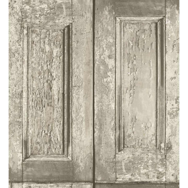 Papel pintado cuarterones beige imitando puertas de madera - Ribamar 8350