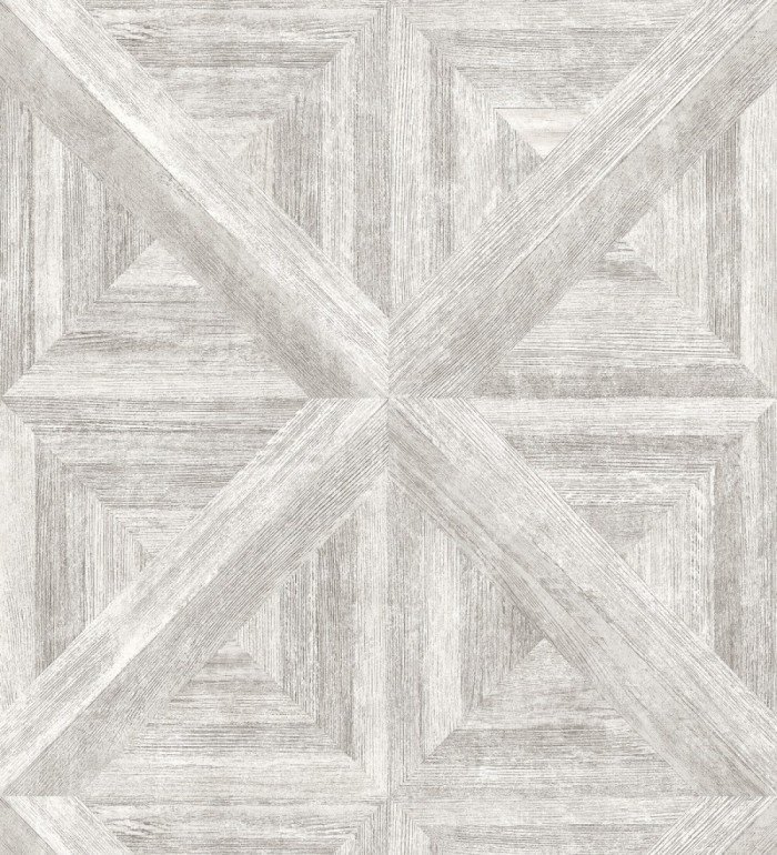 Papel pintado geométrico cuarterones de madera - Delfos 679599