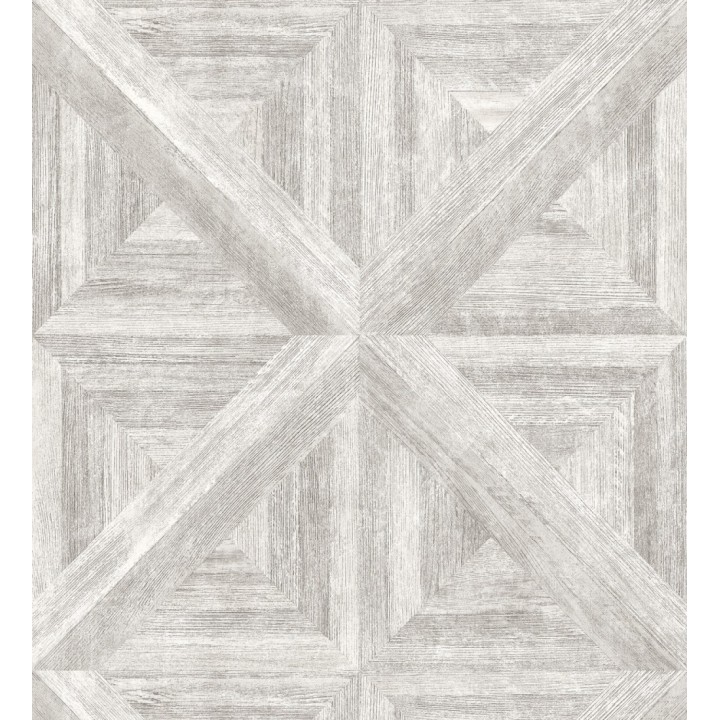 Papel pintado geométrico cuarterones de madera - Delfos 679599