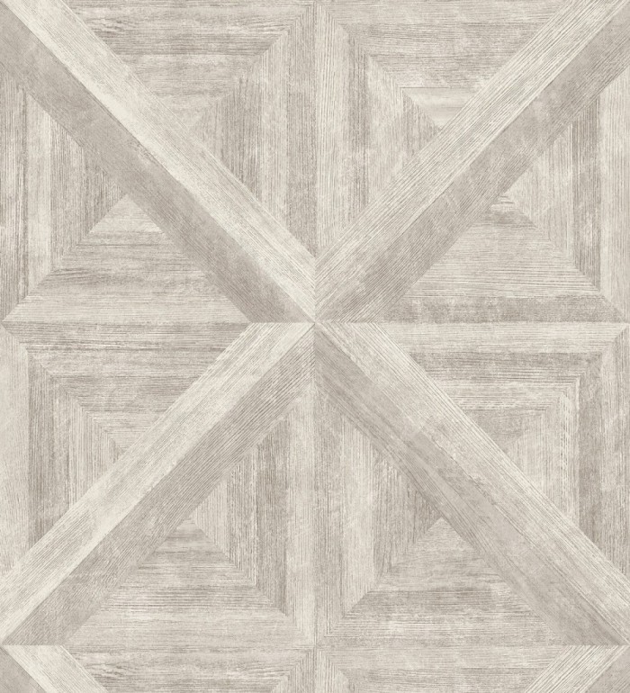Papel pintado geométrico cuarterones de madera - Delfos 679601