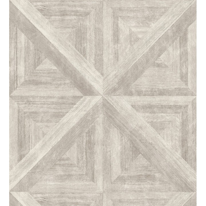 Papel pintado geométrico cuarterones de madera - Delfos 679601