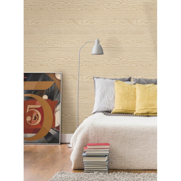 Papel pintado madera horizontal con vetas en relieve - Porto Ancora 679609