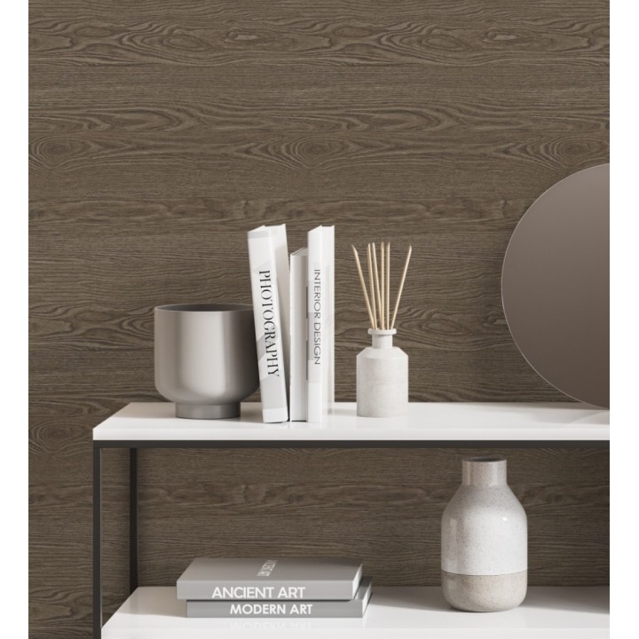 Papel pintado madera horizontal con vetas en relieve - Porto Ancora 679610