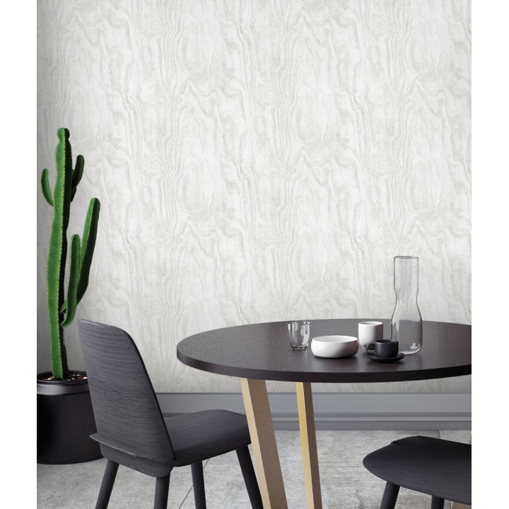 Papel pintado vetas de madera blanca - Country Wood 679619