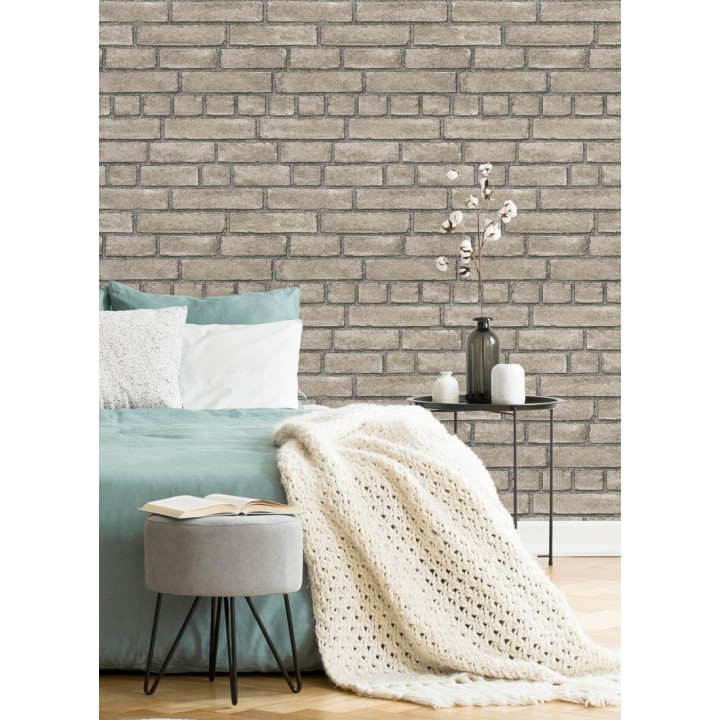 Papel pintado de ladrillos textura piedra  - Dallas 679632