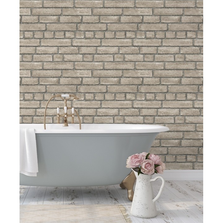 Papel pintado de ladrillos textura piedra  - Dallas 679632