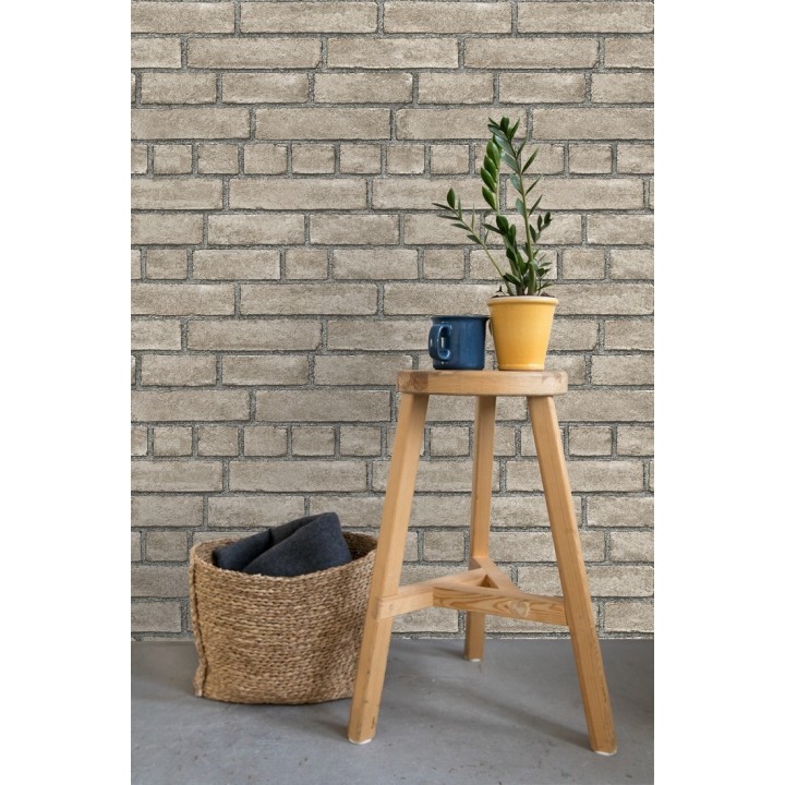 Papel pintado de ladrillos textura piedra  - Dallas 679632