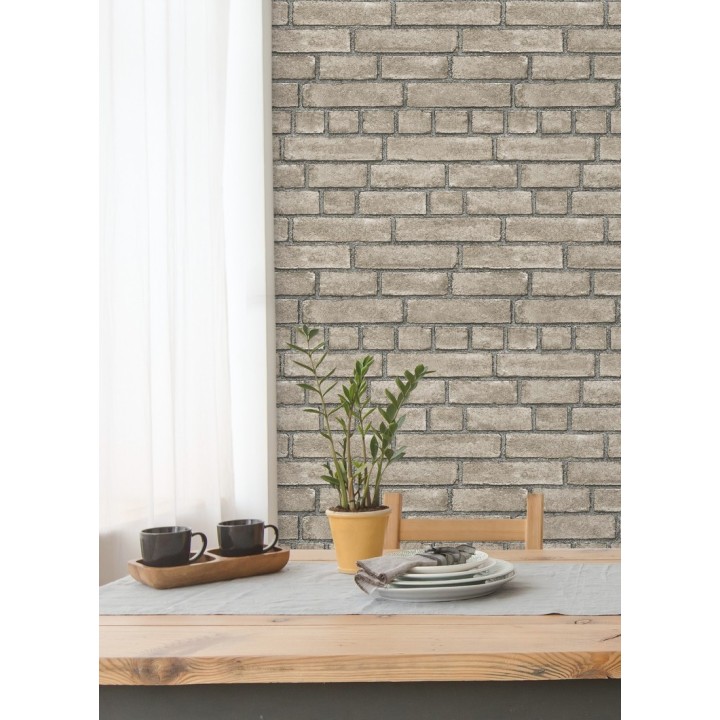 Papel pintado de ladrillos textura piedra  - Dallas 679632