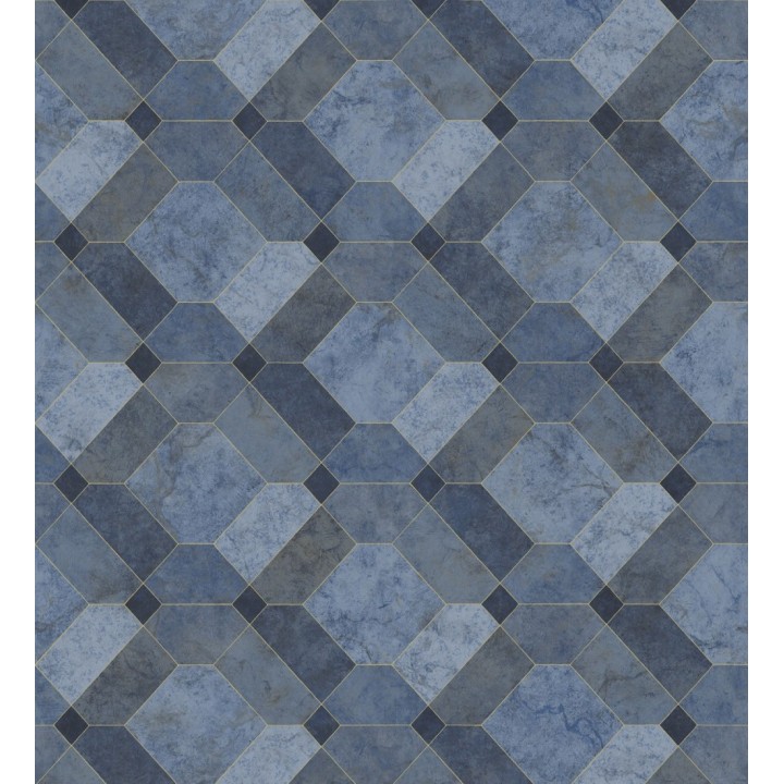 Papel pintado azulejos de piedra geométricos - Tarsis 679637