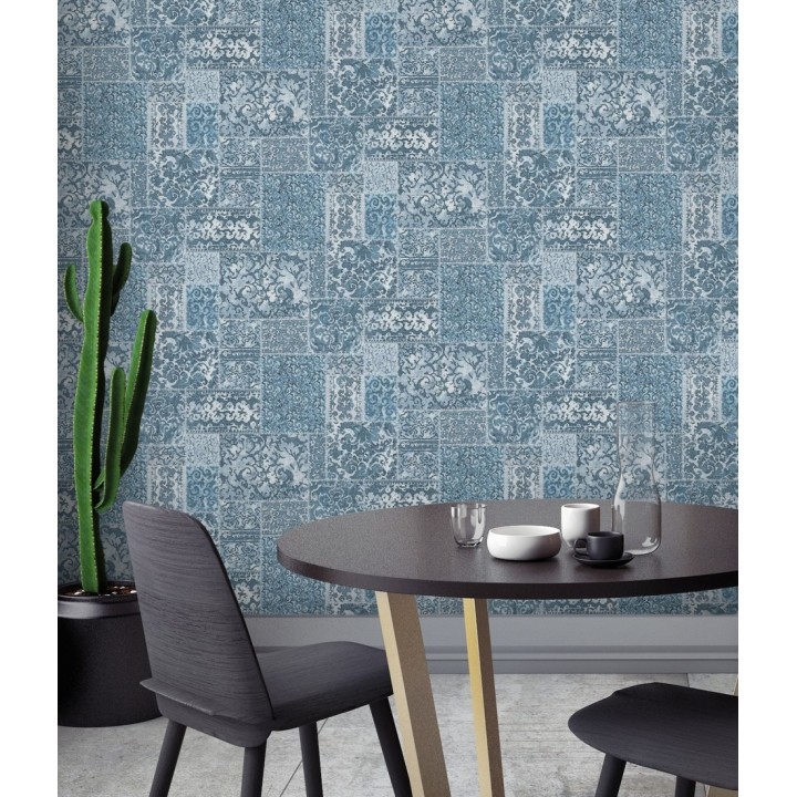 Papel pintado entelado árabe estilo boho - Camden Hall 679639