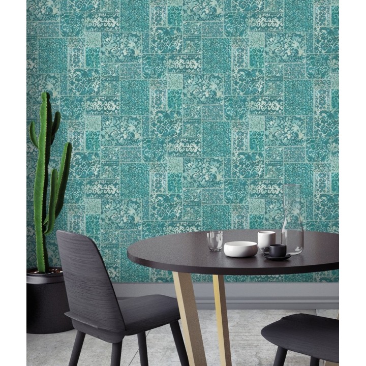 Papel pintado entelado árabe estilo boho - Camden Hall 679640