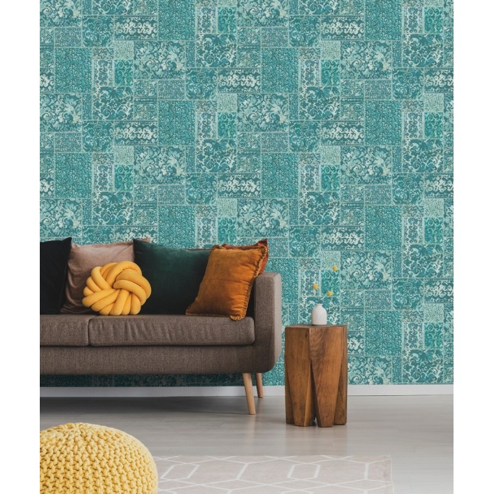 Papel pintado entelado árabe estilo boho - Camden Hall 679640