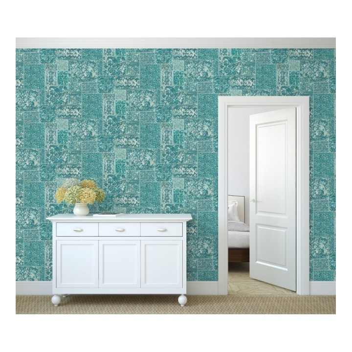 Papel pintado entelado árabe estilo boho - Camden Hall 679640