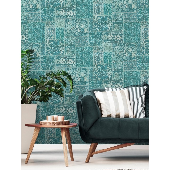 Papel pintado entelado árabe estilo boho - Camden Hall 679640